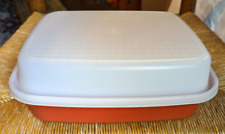 Tupperware 1294-4 Season N Serve Meat Keeper Marinade Container w/ Lid Paprika picture