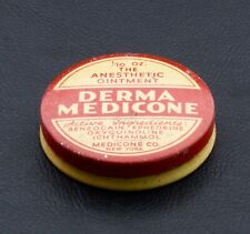 Vintage Derma Medicone Anesthetic Ointment Medical Advertising Tin New York picture