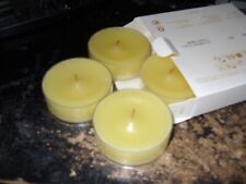 Partylite 1 box of 4 WILD LEMONGRASS EXTRA LARGE Tealights NIB picture