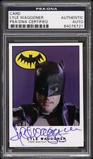 1966 Lyle Waggoner Batman Screen Test Signed Card (PSA/DNA Slabbed) picture