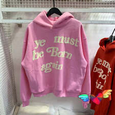 2023fw Puff Print Kanye West Hoody Men Women 1:1 Pink Ye Must Be Born picture