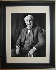Thomas Edison Famous Inventor Engineer Framed Matted Photo Picture Photograph a picture