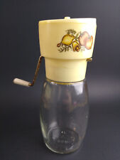 Vintage Gemco Nut Herb Spice Grinder Chopper Grate Crank Handle Glass Plastic picture