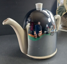 Vintage Art Deco Tea/Coffee EverHot England Chrome Cozy Top Superb Crackle picture
