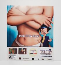 Leisure Suit Larry Magna Cum Laude Print Ad PS2 Xbox Vintage Magazine Poster  picture