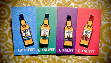 The Glenlivet Scotch Lapel Pin Set 12yr, 14yr, Founders Rsv. & Carribean Rsv NEW picture