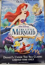 Disney's Little Mermaid 26 x 39.75   DVD promotional Movie poster picture