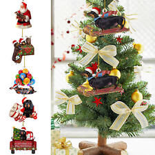 Dachshund Christmas Dog Ornaments Acrylic Christmas Tree Pendants Sausage picture