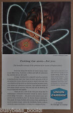 1959 UNION CARBIDE advertisement, uranium, isotopes, medical use picture