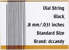 12 Ft Radio Dial Cord BRAIDED Nylon String .8mm for Vintage Radio Tuner Black picture