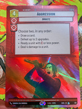 Aggression 418 Foil Hyperspace Legendary Star Wars Unlimited picture