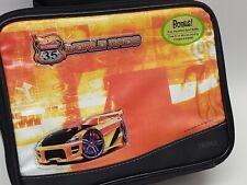 2003 Hot Wheels Highway 35 World Race Soft Kit Lunch Box Thermos NOS W/Tags Rare picture