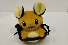 TOMY Pokemon Plush Dedenne With Tag 2014 Yellow Mouse Brown Tail Orange Stuffed picture