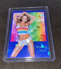Mariah Carey Sexy Blue Holo Refractor Card in toploader rc picture