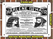 Metal Sign - 1895 Harlene Hair Producer and Restorer- 10x14 inches picture