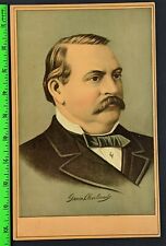 Vintage 1890s? Grover Cleveland President Illustrated Portrait Cabinet Card picture