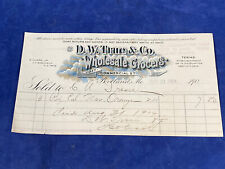 1904 WHOLESALE GROCERS Receipt, Bill ~ D.W. TRUE & CO. PORTLAND, ME ~ Oranges picture