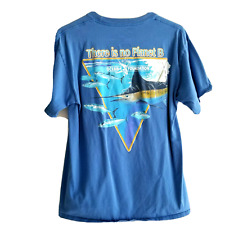 Guy Harvey Ocean Foundation There is no planet B Adult M Pocket  Blue T-Shirt picture