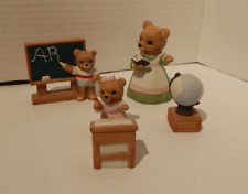 Vintage Homco 1409 classroom bear figurines picture