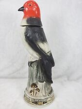 Vintage 1969 Jim Beam Trophy Decanter Red Headed Woodpecker 13
