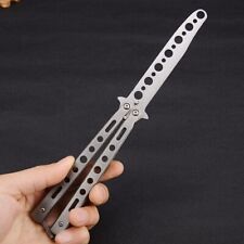 Butterfly Trainer Training Dull Tool Black Metal knife Practice NEW picture