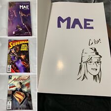 (Lot Of 3) Gene Ha Autographed Mae Lion Forge Roar Action Comics #9 Superman 200 picture