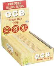 24pc Display - OCB Brown Rice Rolling Papers (1 1/4