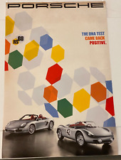 RARE - RS60 The DNA TEST CAME BACK POSITIVE Showroom Poster 38”x25” Porsche picture