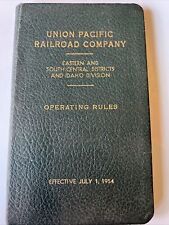 UNION PACIFIC RAILROAD Operating Rules 1954 Eastern and South Central Idaho picture