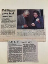 vintage Newspaper clipping 1997- Phil Rizzuto - Jaci Carroll Staffing Waterbury picture