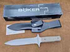 Boker Plus Schanz Integral Dagger SID, Bead Blasted 440C, w/Blk Leather Sheath picture