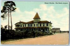 Miami Florida FL Postcard Public School Exterior Building c1912 Vintage Antique picture