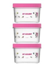 My Melody Interesting Adventure Food Storage Container (3 Pcs, 500mL) Miniso  picture
