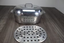 Vintage Magnalite GHC 13 Qt Large Roaster With lid and Trivet MADE IN USA picture