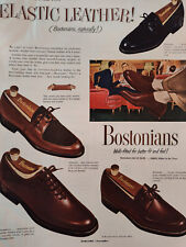 1950 Original Esquire Art Ads Bostonians shoes Johnnie Walker Red Black Scotch picture