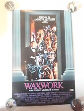 WAXWORK POSTER SIGNED ZACH GALLIGAN COA BAS picture