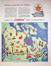 1941 Lockheed Aircraft Corporation WW2 Vintage 40s Print Ad Protection Progress picture