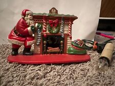 Vintage Midwest Importers Santa Chimney Light Heavy Cast Iron Christmas Display picture