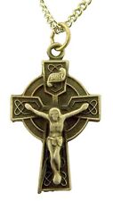 Pewter Celtic High Cross Crucifix with Trinity Knot Design, 1 1/4 Inch picture