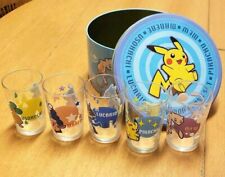 RARE Pokemon Glass 5PCS SET with Can 2005 Exclusive to JAPAN picture
