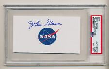 John Glenn Signed Card Autographed Project Mercury NASA PSA/DNA Encapsulated picture