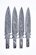 4xDamascus steel BLANK BLADES  FOR DAGGER KNIFE MAKING picture