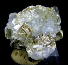 210 CARATS AQUAMARINE CRYSTALS CLUSTER WITH MICA @ PAKISTAN, S-12 picture