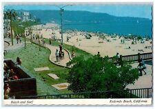 1978 Beach & Surf Tourists Bathing Redondo Beach California CA Vintage Postcard picture