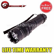 Tactical Military High Stun Gun Rechargeable LED Flashlight Self Defense Tool picture