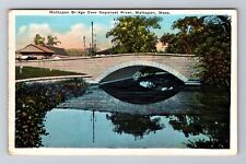 Mattapan MA-Massachusetts, Mattapan Bridge, Neponset River, Vintage Postcard picture