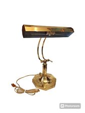 VTG Classic Brass Adjustable Table Desk Lamp. Art Deco And Mid-Century Modern picture