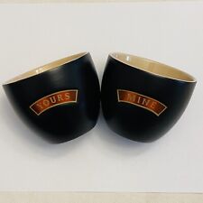 Baileys Irish Cream Yours & Mine Ceramic Alcohol & Dessert Cups Bowls Mugs 8oz picture