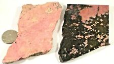 2 Beautiful Very Different Rhodenites 1st Picture Wet Total 7.8 Ounces #3016 picture