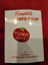 Campbell's Soup Sew on Patch VINTAGE Tomato Soup picture